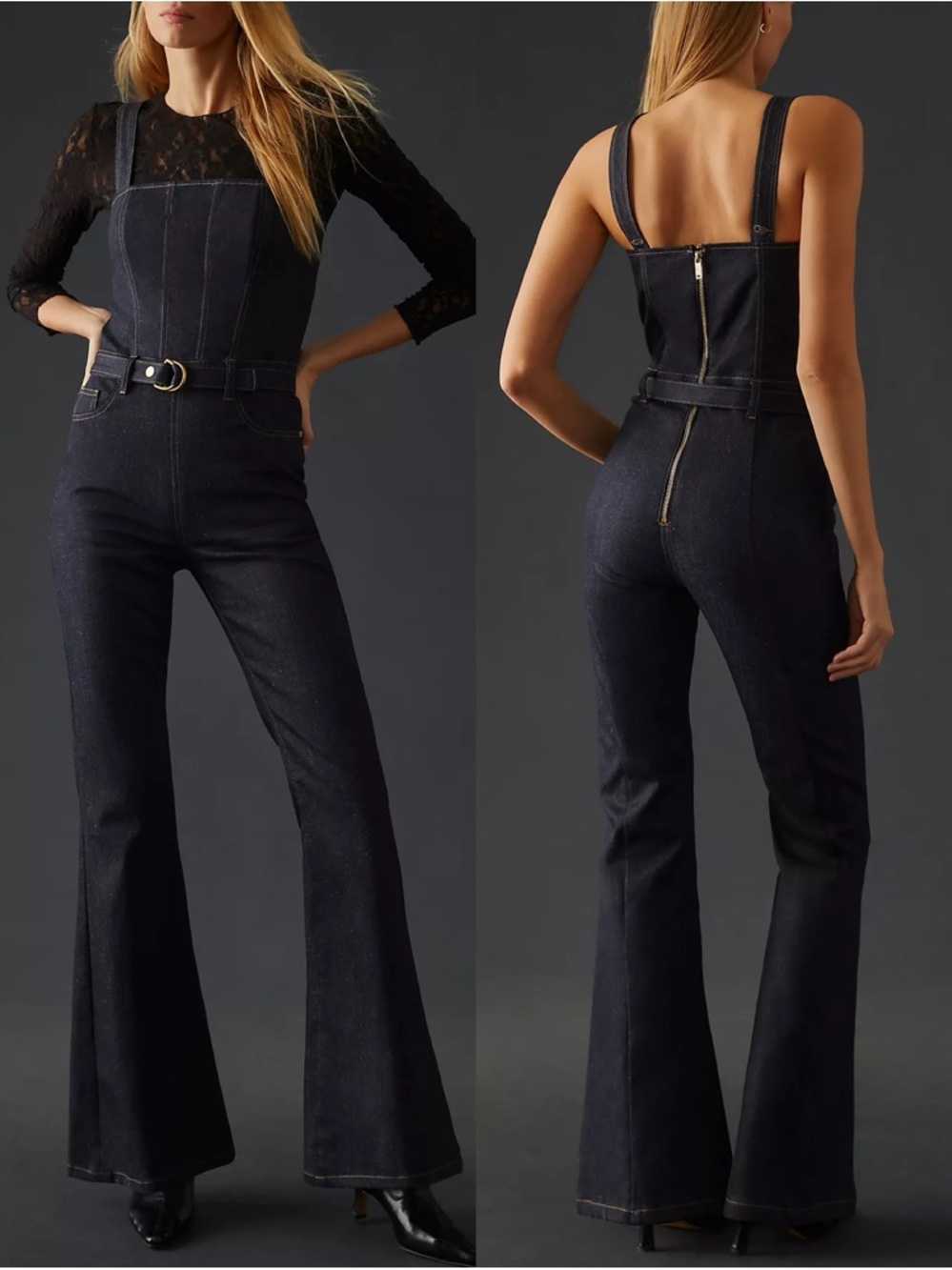 Anthropologie DL1961 Holloway Flare Jumpsuit